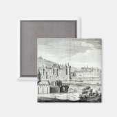 Aimant Vue sur l'abbaye de Saint-Germain-des-Prés (Recto/Verso)