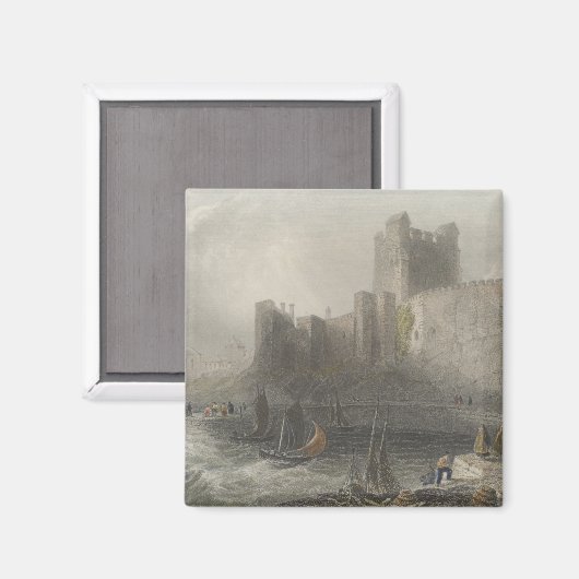 Aimant Vue sur le château de Carrifergus (Recto/Verso)