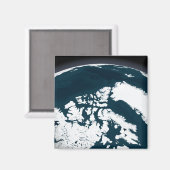 Aimant Vue sur le Groenland et l'océan Arctique (Recto/Verso)