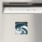 Aimant Vue sur le Groenland et l'océan Arctique (In Situ (Lave-vaisselle))