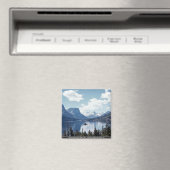 Aimant Vue sur le lac Rocky Mountain, Parc national Glaci (In Situ (Lave-vaisselle))