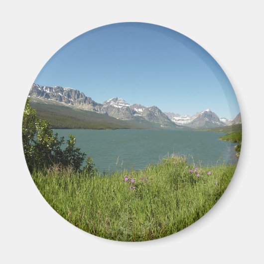 Aimant Vue sur le lac Swiftcurrent du parc national des G (Devant)