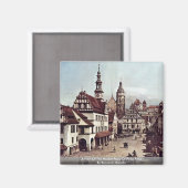 Aimant Vue Sur Le Marché De Pirna Pirna (Recto/Verso)