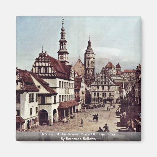 Aimant Vue Sur Le Marché De Pirna Pirna (Devant)