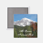 Aimant Vue sur le parc national du Mont Rainier (Recto/Verso)