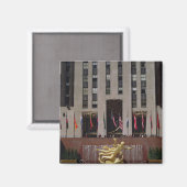 Aimant Vue sur le Sunken Plaza (Recto/Verso)