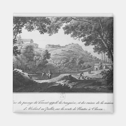 Aimant Vue sur le torrent connu sous le nom de La Sangues (Devant)