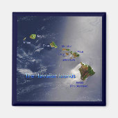 Aimant Vue sur les îles Hawaiiennes (Devant)