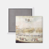 Aimant Vue sur les jardins et le château de Versailles (Recto/Verso)