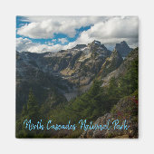 Aimant Vue sur les lacs Thornton, Parc national North Cas (Devant)