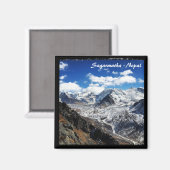 Aimant Vue sur l'Everest, Sagarmatha - Népal (Recto/Verso)