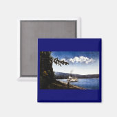 Aimant Vue sur Peace River (Recto/Verso)