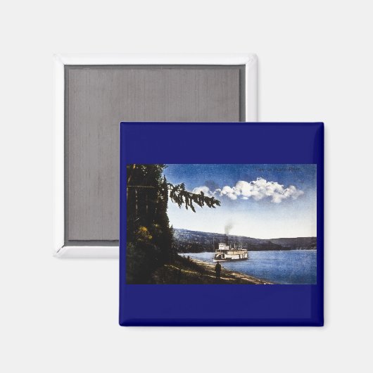 Aimant Vue sur Peace River (Recto/Verso)