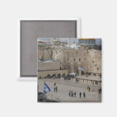 Aimant Vue sur Western Wall Plaza, en fin d'après-midi (Recto/Verso)