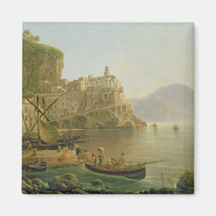 Aimant Vue vers Atrani sur l'Amalfi, 1817