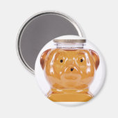 Aimant Vue Visage de l'ours au miel d'or (Recto/Verso)