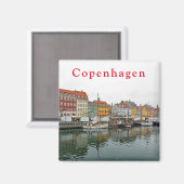 Aimant Vues de Copenhague. Nyhavn P. 3. (Recto/Verso)