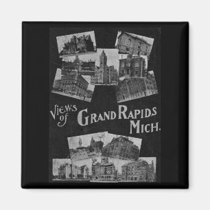 Aimant Vues de cru de Grand Rapids Michigan