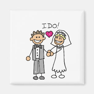 Aimant Vues d'échange de mariées et de mariées Enregistre