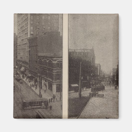 Aimant Vues richesse, entreprise, Seattle, Laver (Devant)