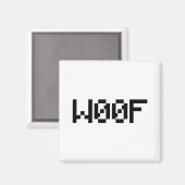 Aimant W00F [Sons animaux de léopards] (Recto/Verso)