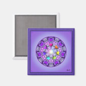 Aimant W2 pourpre (Recto/Verso)