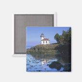 Aimant WA, île San Juan, phare de Lime Kiln (Recto/Verso)