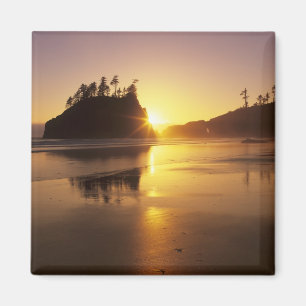 Aimant WA, PN Olympic, deuxième plage au coucher du solei