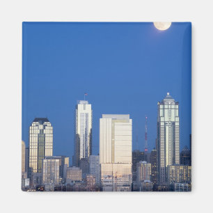 Aimant WA, Seattle, panorama de Seattle et Elliott Bay 4