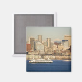 Aimant WA, Seattle, Seattle et Elliott Bay (Recto/Verso)