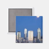 Aimant WA, Seattle, Seattle et Elliott Bay 4 (Recto/Verso)