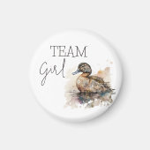 Aimant Waddle It Be Duck Gender Reveal Team Girl Voting (Devant)