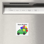 Aimant Wagon d'anniversaire joyeux (In Situ (Lave-vaisselle))