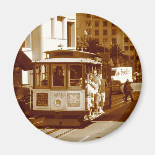 Aimant wagon de trolley san fran