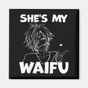 Aimant Waifu drôle d'anime couple assorti cadeau petit am