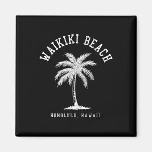Aimant Waikiki Beach Honolulu Hawaii Vintage Hawaii Isl