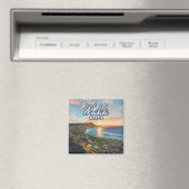 Aimant Waikiki Beach Honolulu Oahu Hawaii Retro (In Situ (Lave-vaisselle))