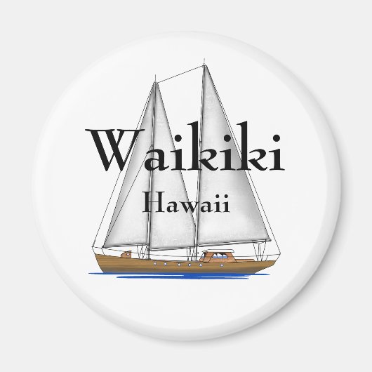 Aimant Waikiki Hawaii (Devant)
