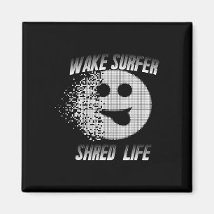 Aimant Wakesurfer Wake Surf Ski Nautique Lac Sport Shred