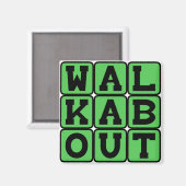 Aimant Walkabout, aventure australienne (Recto/Verso)