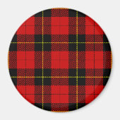 Aimant Wallace tartan rouge noir plaid (Devant)