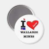 Aimant WALLAROO MINES - I Love (Recto/Verso)