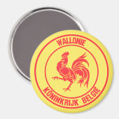 Aimant Wallonie Round Emblem (Recto/Verso)