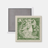 Aimant Walter Crane Lily Tile (Recto/Verso)