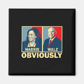 Aimant Waltz 2024 Evidemment Tim Walz Kamala Harris 2024 (Devant)