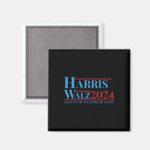 Aimant Walz 2024 Campagne Kamala Harris Tim Walz Drôle Te (Recto/Verso)