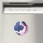 Aimant Wangji doux jouer la cithare (In Situ (Lave-vaisselle))