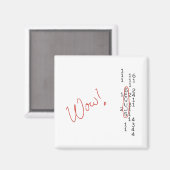 Aimant Waouh Signal SETI Message (Recto/Verso)