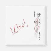 Aimant Waouh Signal SETI Message (Devant)