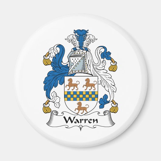 Aimant Warren Family Crest (Devant)